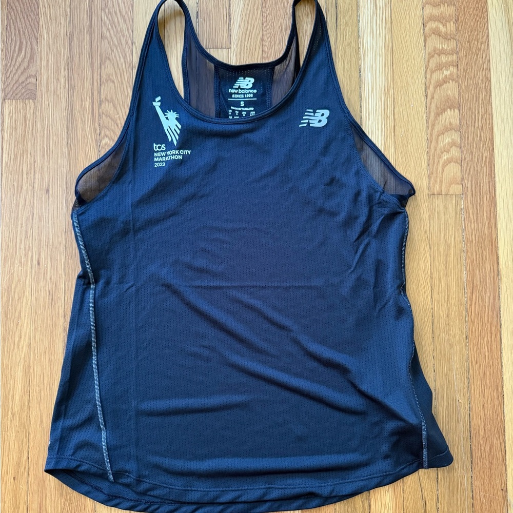 New Balance Women's Black Tank Top NYC Marathon 2023